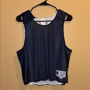 Champion Blue Sleeveless Crop Jersey